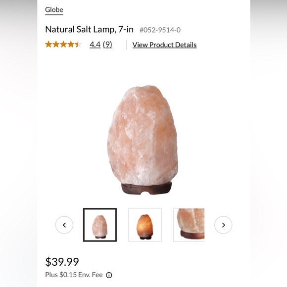 Natural Salt Lamp 7-in - Picture 1 of 5